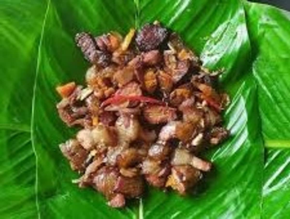 Apatani Smoked Pork traditional recipe from arunachal-pradesh, india
