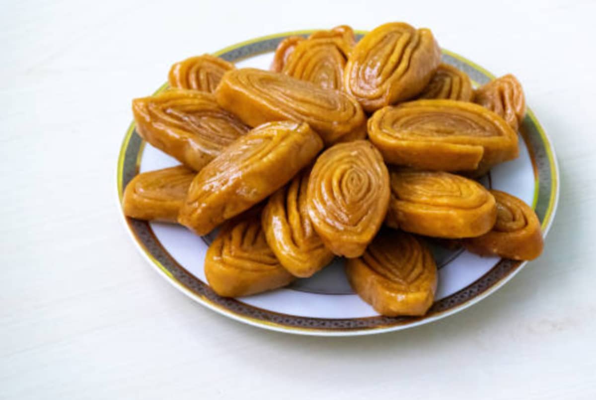 Khaja traditional recipe from bihar, india