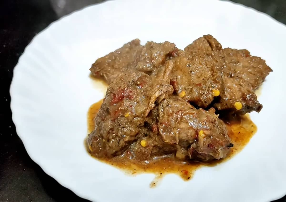 Goan Beef Roast traditional recipe from goa, india