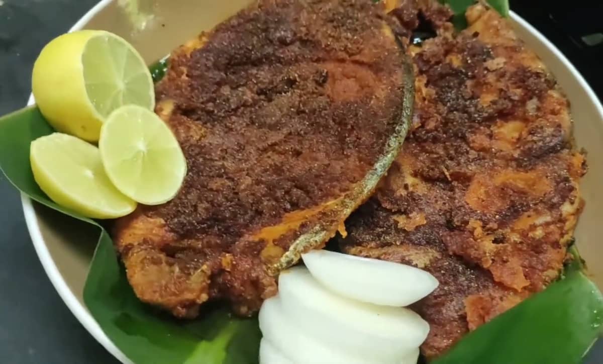 Goan Kingfish Fry traditional recipe from goa, india