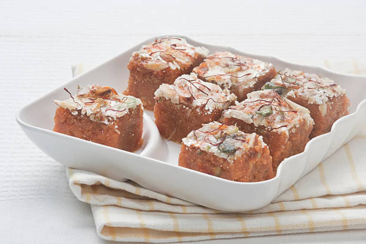 Mohanthal traditional recipe from gujarat, india