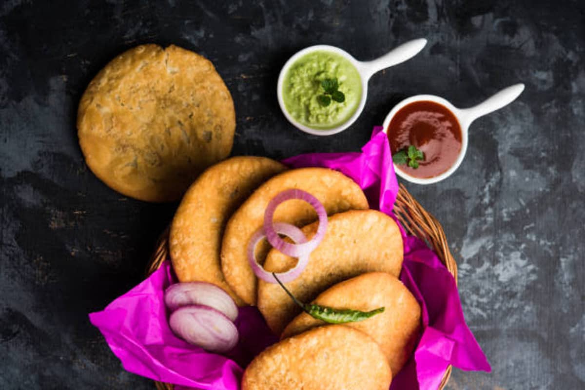 Pyaaz Kachori traditional recipe from rajasthan, india
