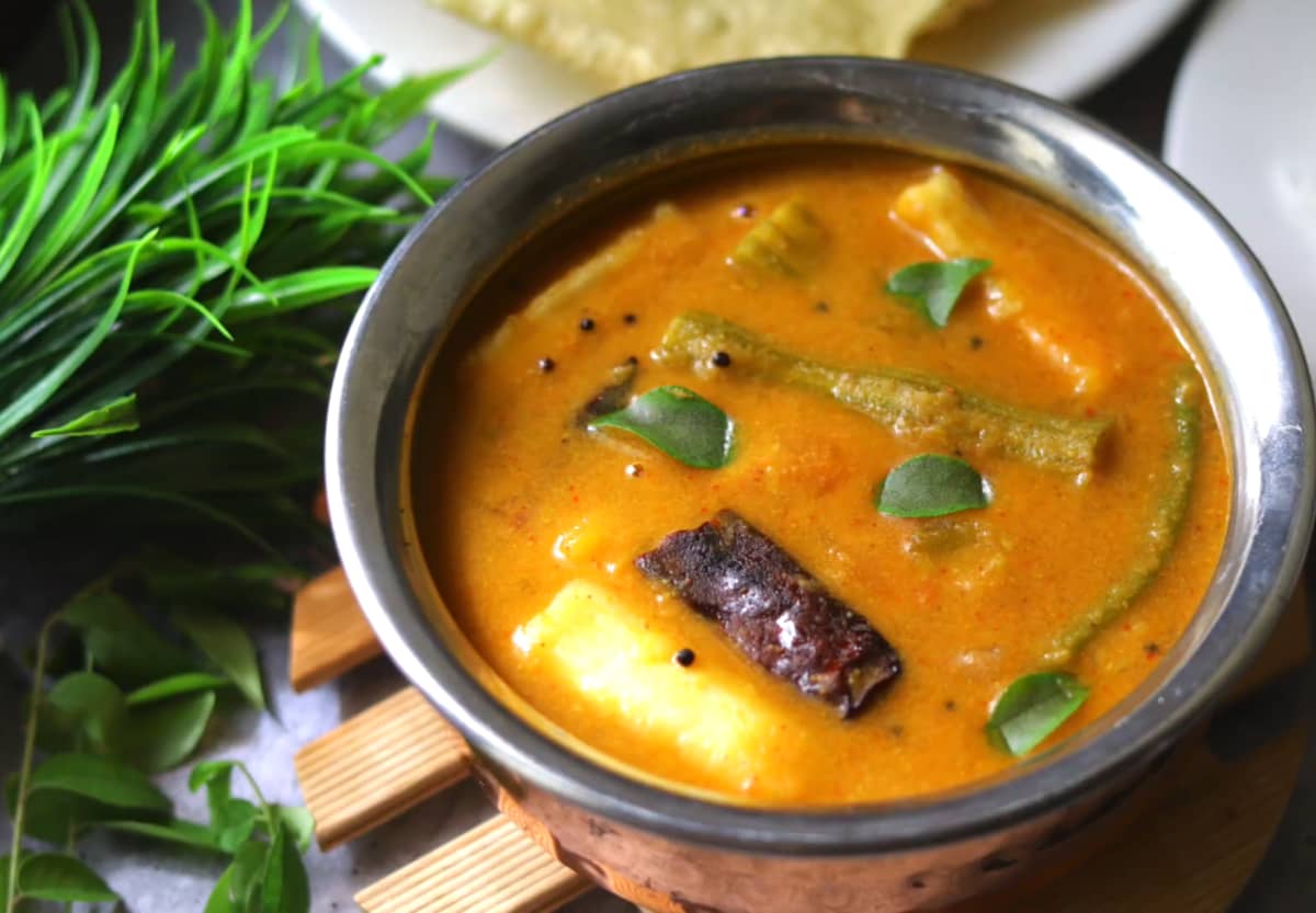 Kerala Sadya Sambar traditional recipe from kerala, india