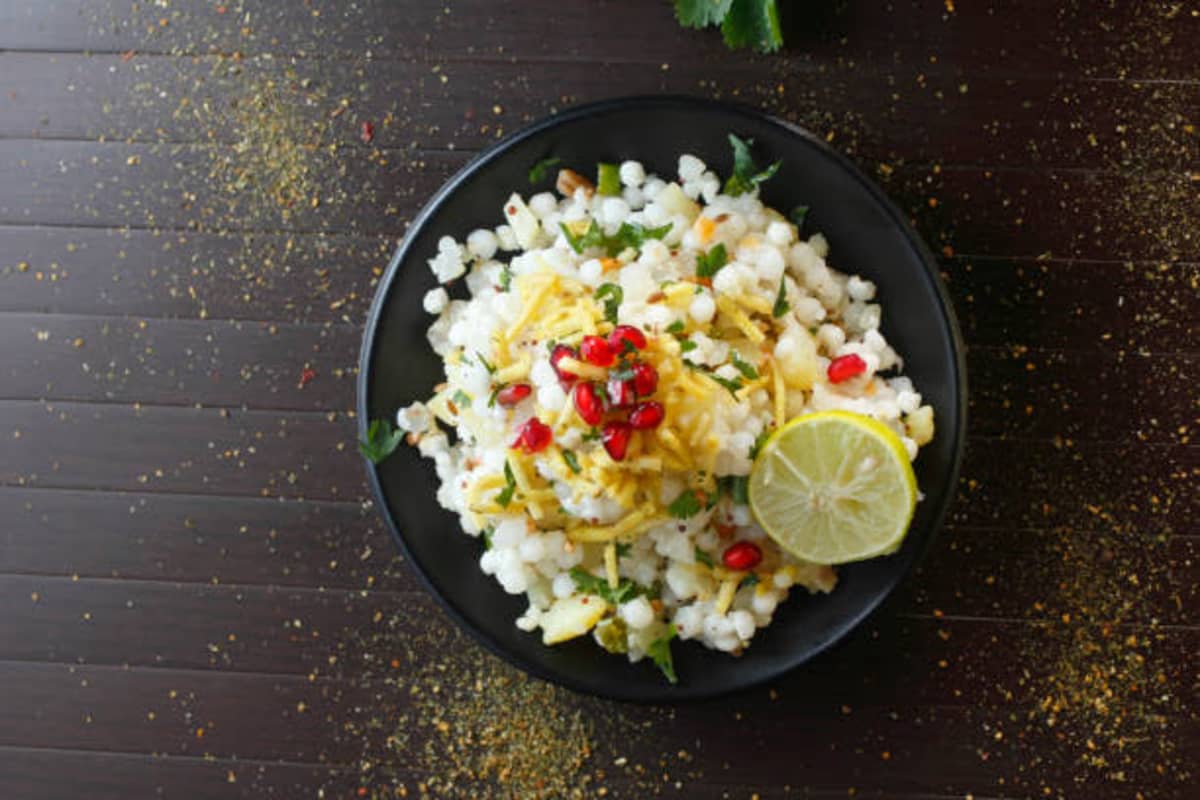 Sabudana Khichdi traditional recipe from madhya-pradesh, india