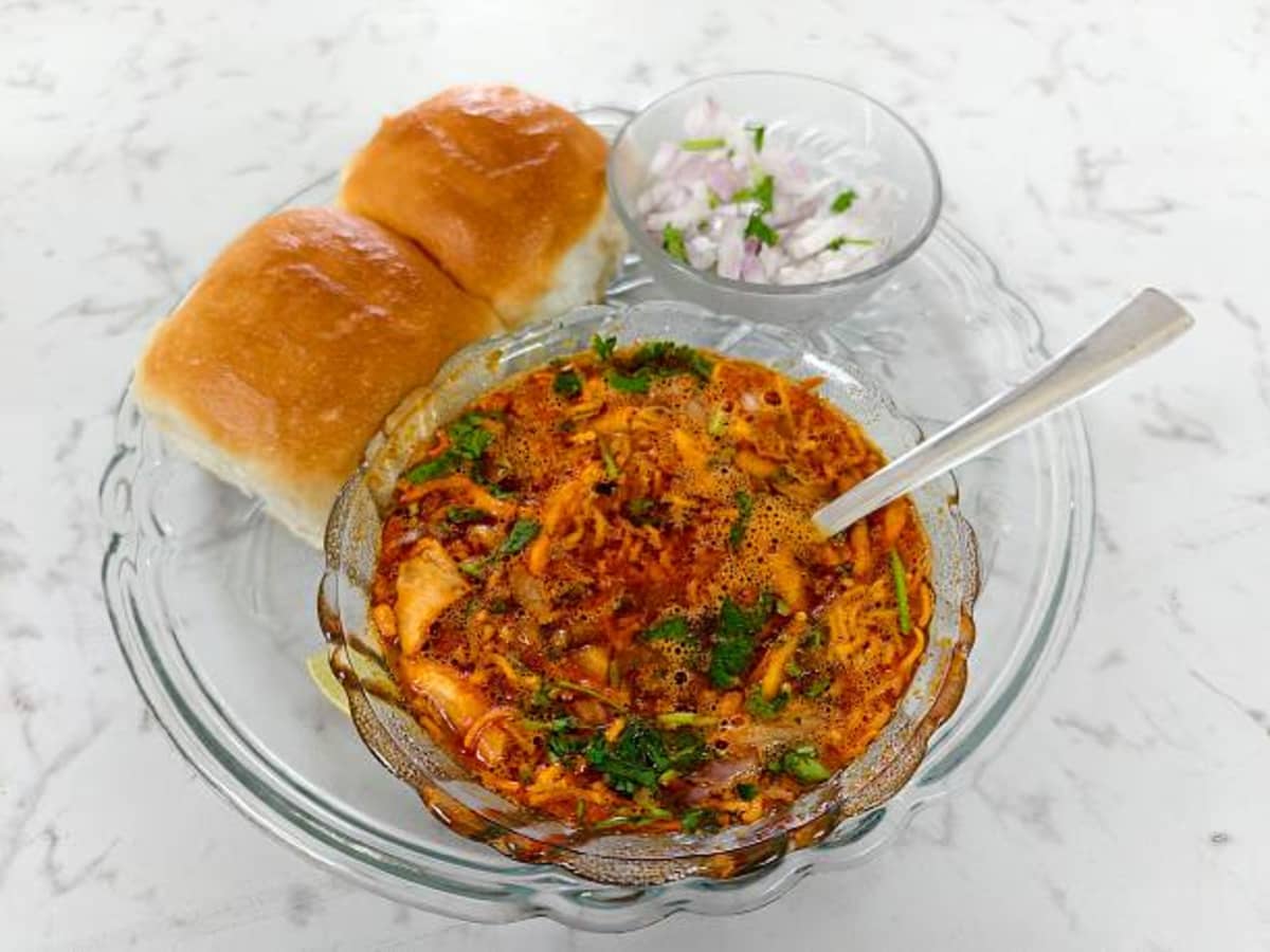 Misal Pav traditional recipe from maharashtra, india