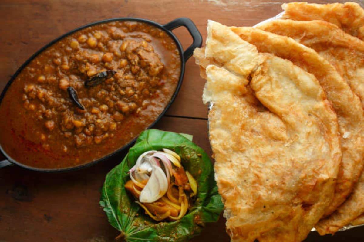 Chole Bhature traditional recipe from punjab, india