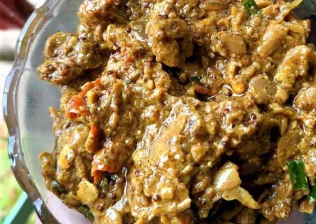 Tungrymbai traditional recipe from meghalaya, india
