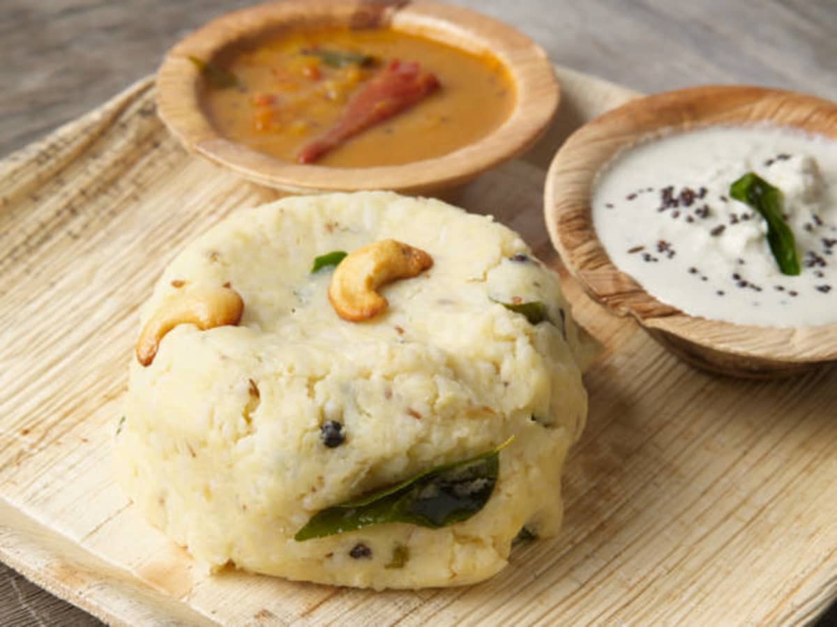 Ven Pongal traditional recipe from tamil-nadu, india