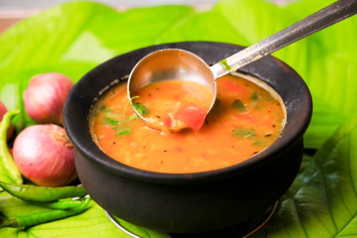 Sambar traditional recipe from tamil-nadu, india