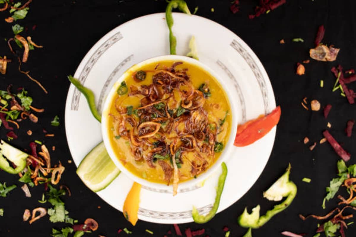 Hyderabadi Haleem traditional recipe from telangana, india