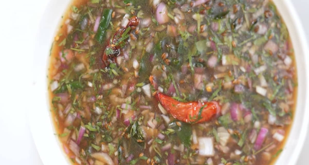 Pachi Pulusu traditional recipe from telangana, india