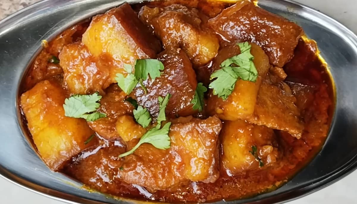 Pork Wahan traditional recipe from tripura, india