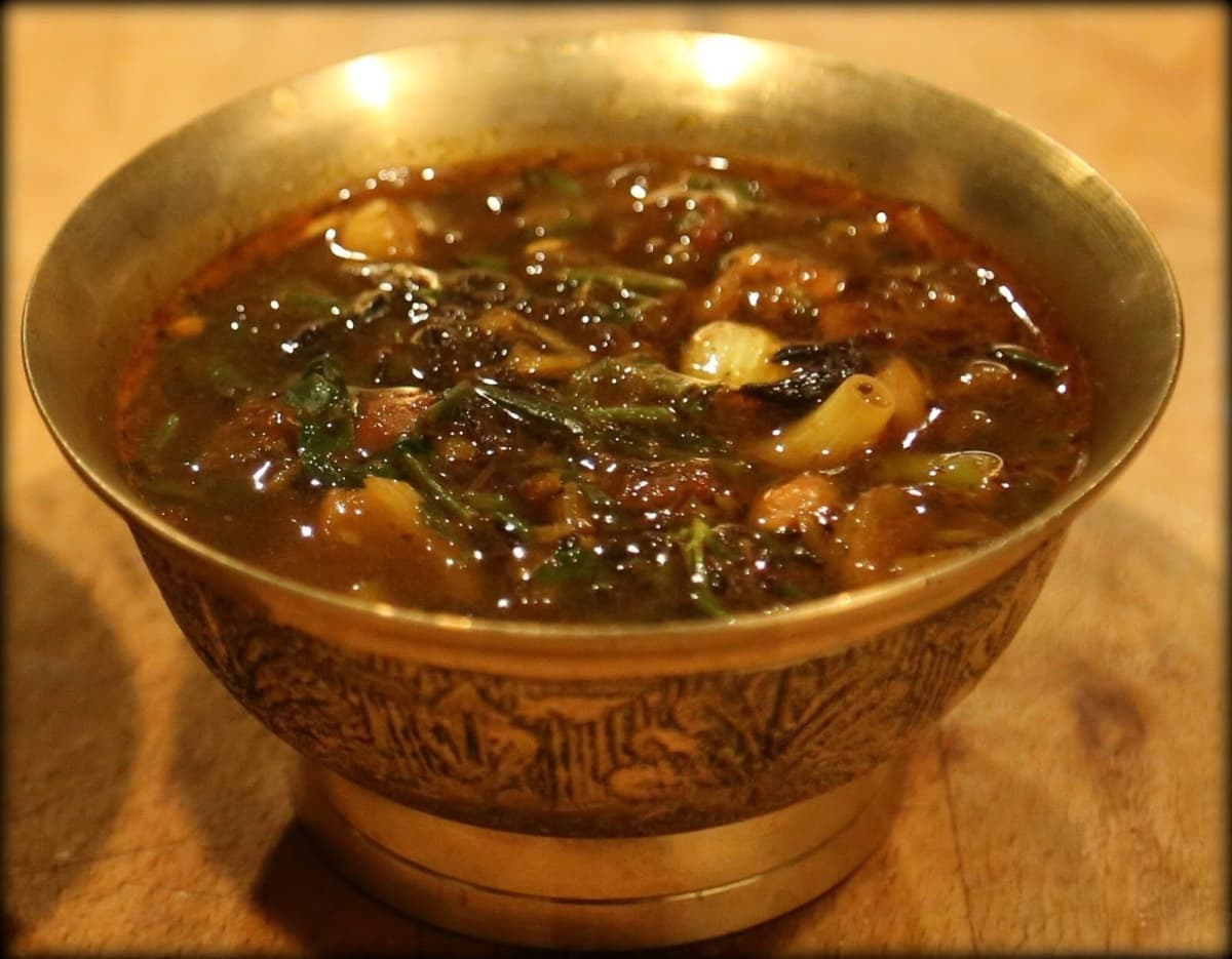 Gundruk traditional recipe from sikkim, india