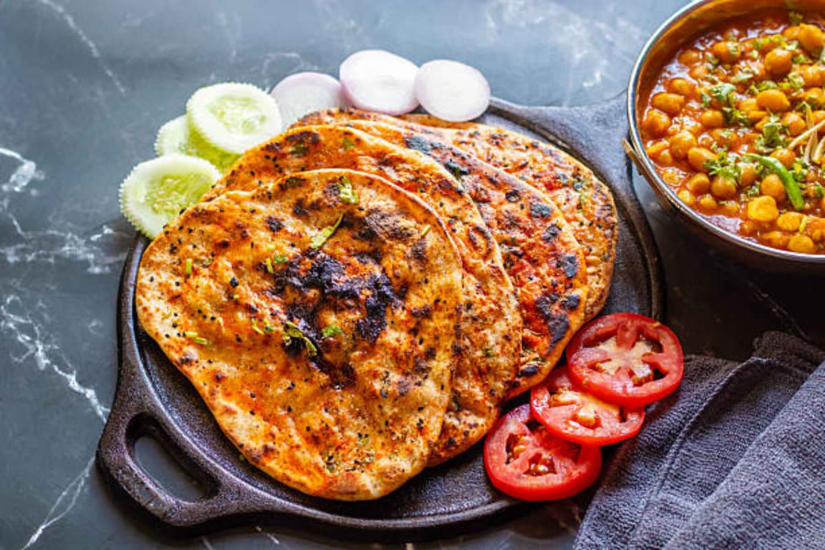 Amritsari Kulcha traditional recipe from punjab, india